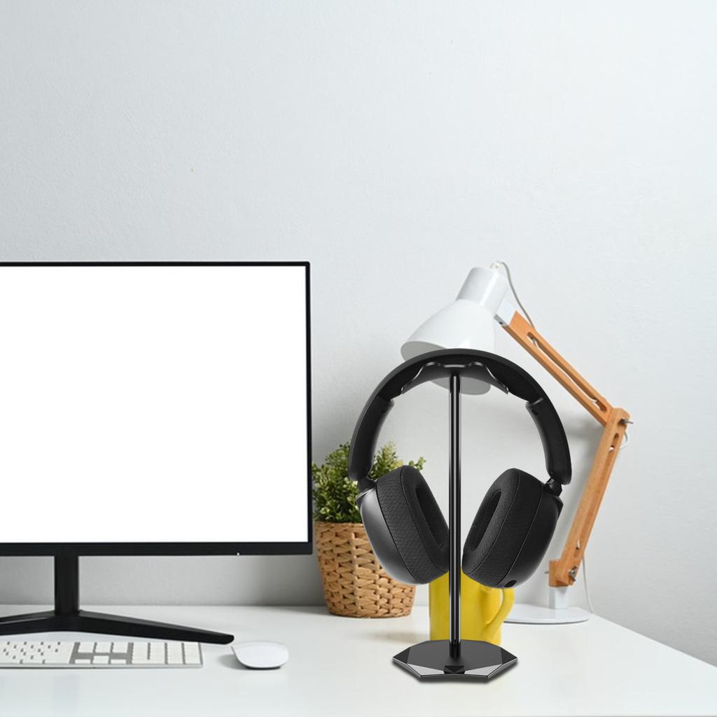 Yousheng Gaming Headset Stand Rack Desktop Organizer with Anti-slip Base Arched Design High Stability Universal Headphone Display Bracket