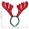 Red Green Christmas Headband Reindeer Antlers Design Hair Band | Deer Horn Hairband for Party Birthday | Xmas Gift for Children Girls