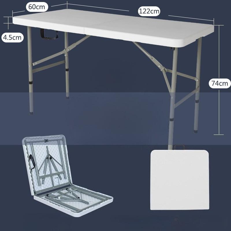 1,2m Moderner Klapp-Outdoor-Tisch für Veranstaltungen, Rechteckig, Festival, Picknick, Party, Bankett, Plastiktisch