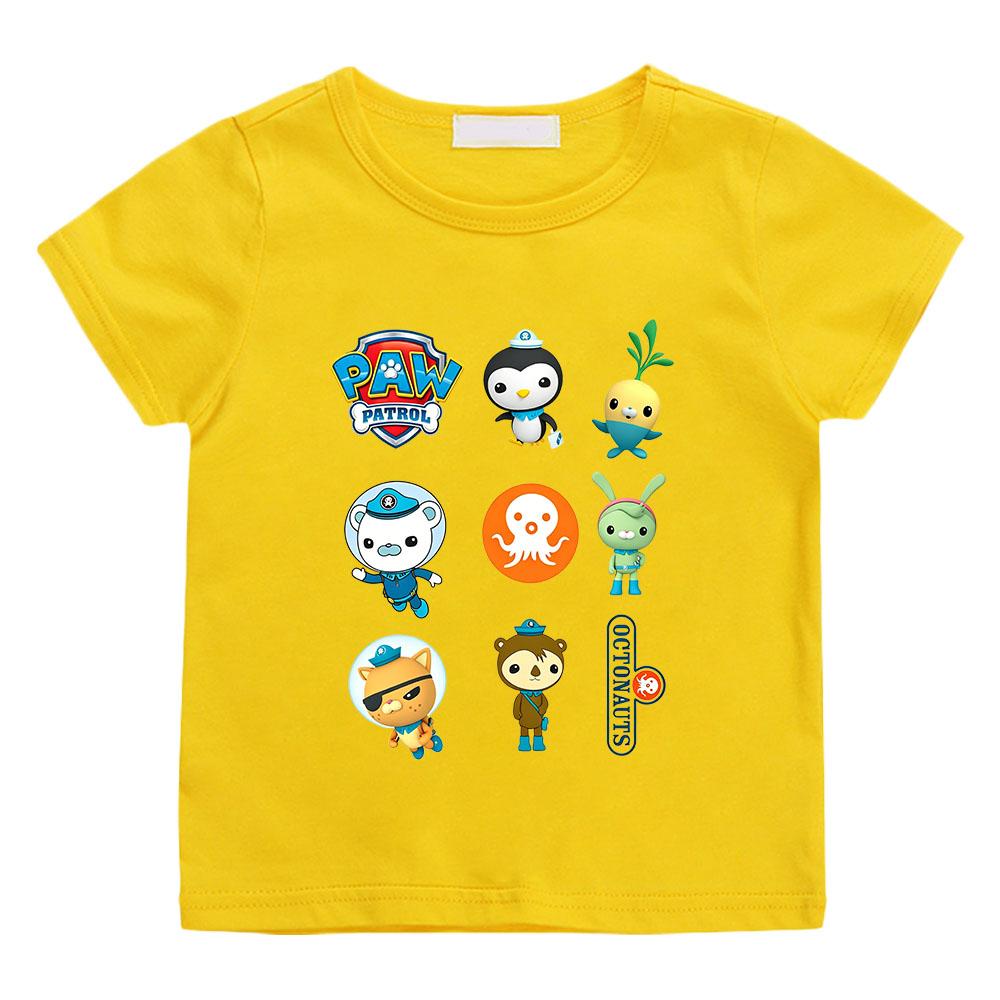 The Octonauts Kawaii Children T-shirts High Quality 100%Cotton Short Sleeve Boys Girls Tees Casual Cartoon Kids Camisetas Anime T-shirt summer Tops