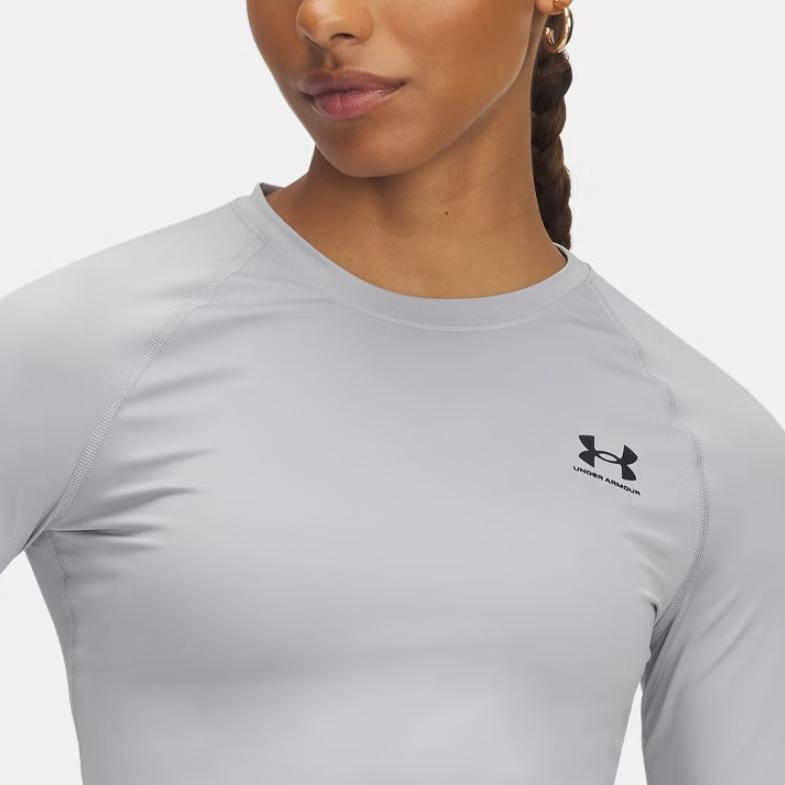 Under Armour HeatGear Fashionable Casual Long Sleeve Raglan T-Shirt Women tops 1365459-012