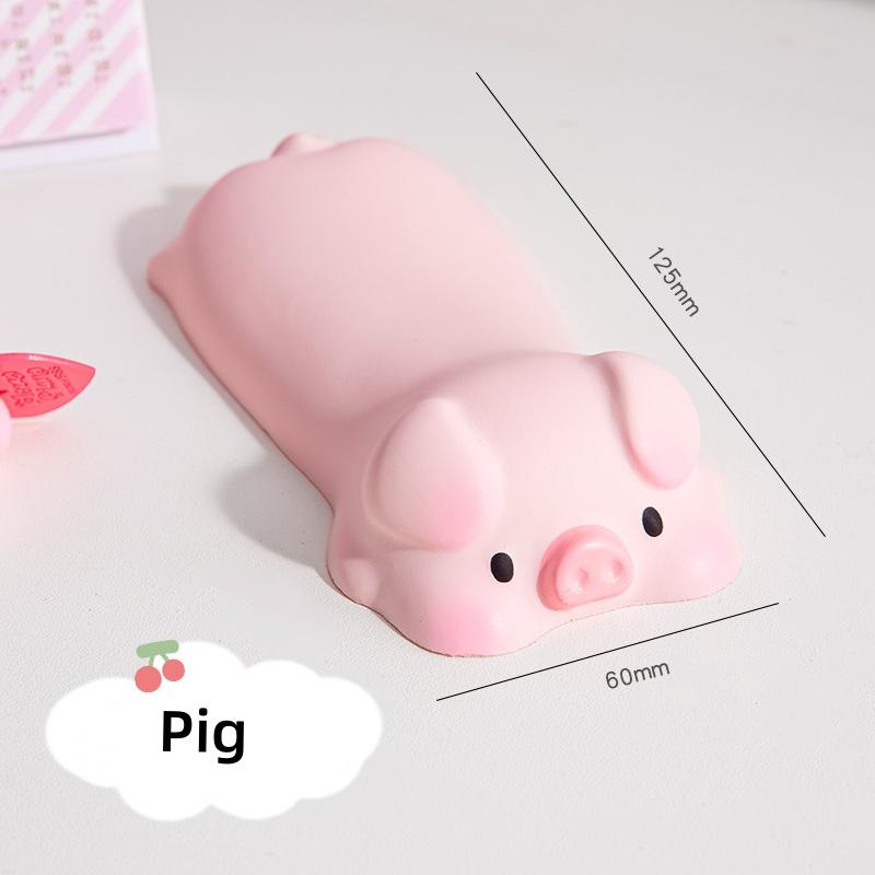 Милая подставка-поддержка для запястья для мыши, клавиатуры, компьютера. Кавайная коврик для мыши с дизайном животных. Коврик-подставка для предплечья компьютера. Офисные принадлежности