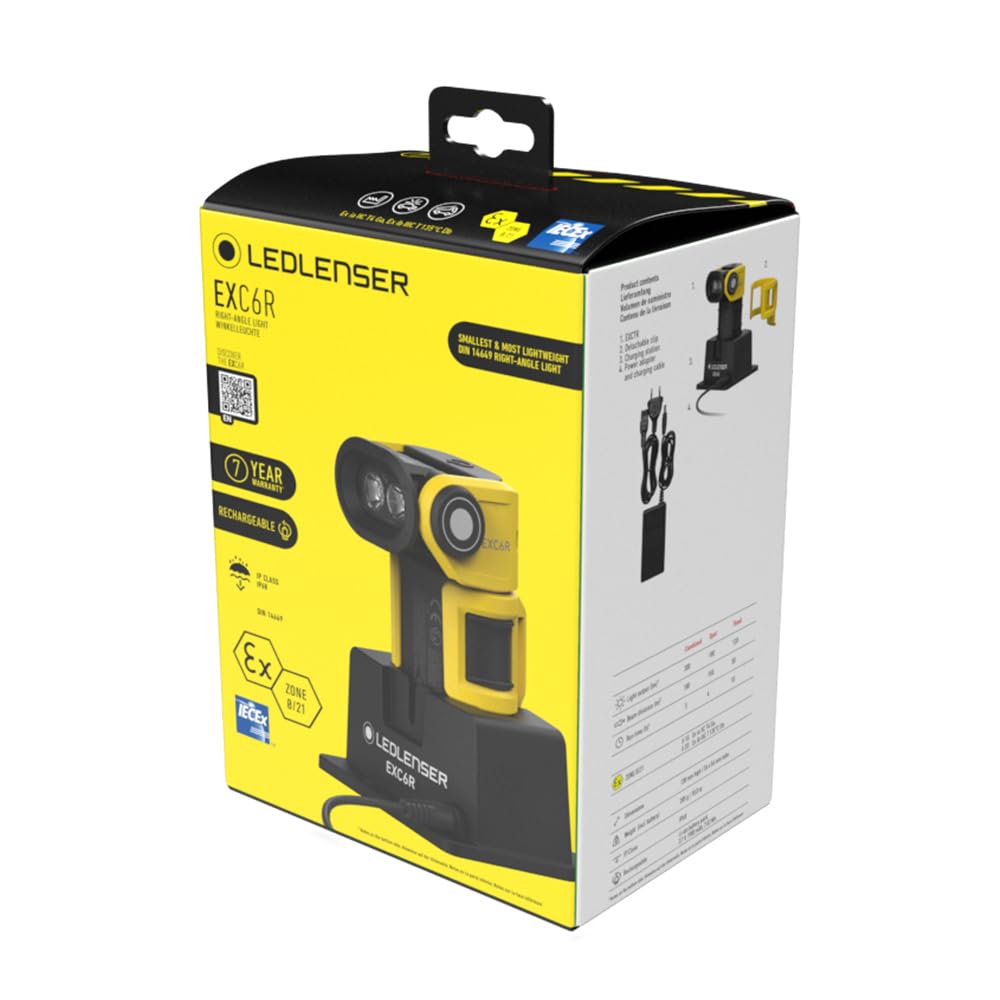 Ledlenser EXC6R Rechargeable Zones 502406 Japanese Explosion-Proof Light, Explosion-Proof 0/21, [Official Product]
