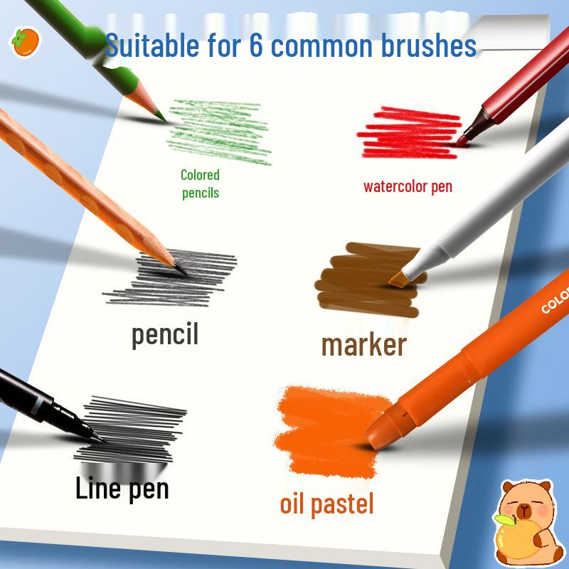 16K Children's Sketchbook: Blank Drawing & Painting for Primary School Students