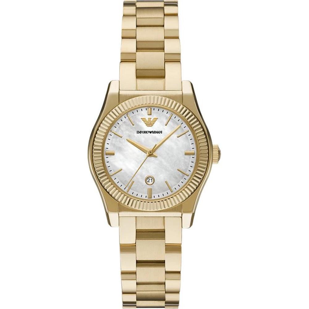 Emporio Armani Federica Mother of pearl Gold Stainless Steel Bracelet Ladies Quartz Watch AR11657 мать жемчужного