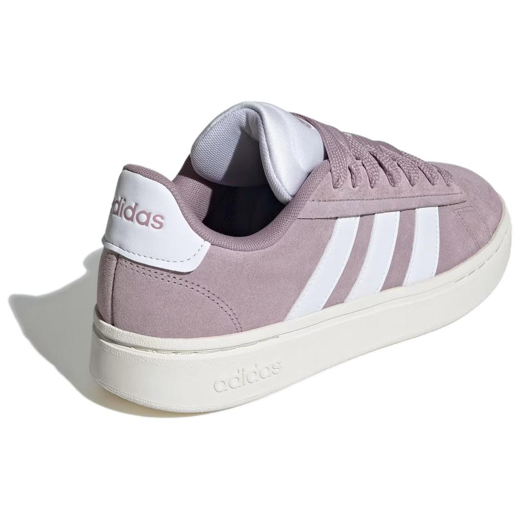 New Adidas GRAND COURT ALPHA Anti Slip Wear Resistant Low Top Skateboard Shoes Women's Purple Gray IH3848