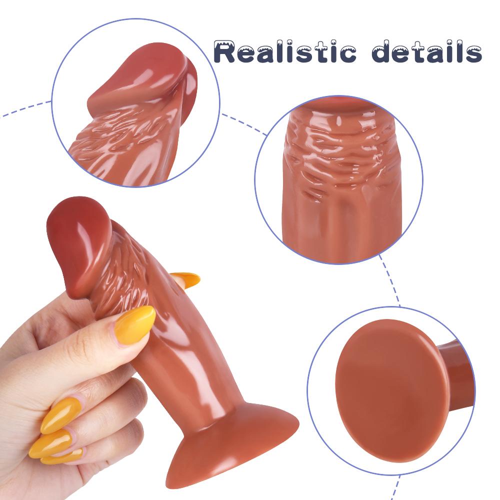 Weiblicher Dildo Sauger Simulation Falscher Mini Penis Vorne und Hinten Analplug Erwachsenen Sexprodukte