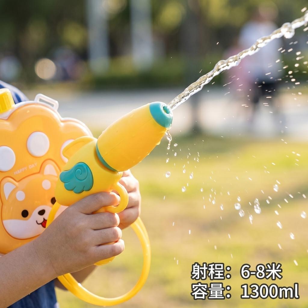 New Children's Backpack Water Toy Summer Pull-out Water Beach Water Fight Squirt Water Toy