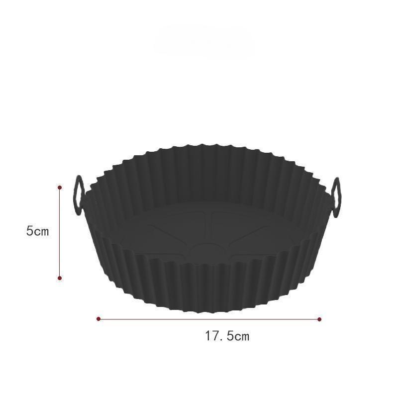 Air Fryer Silicone Liners Air Fryer Silicone Pot Reusable Silicone Air Fryer Liners Food Safe Non Stick Air Fryer Basket Accessoy