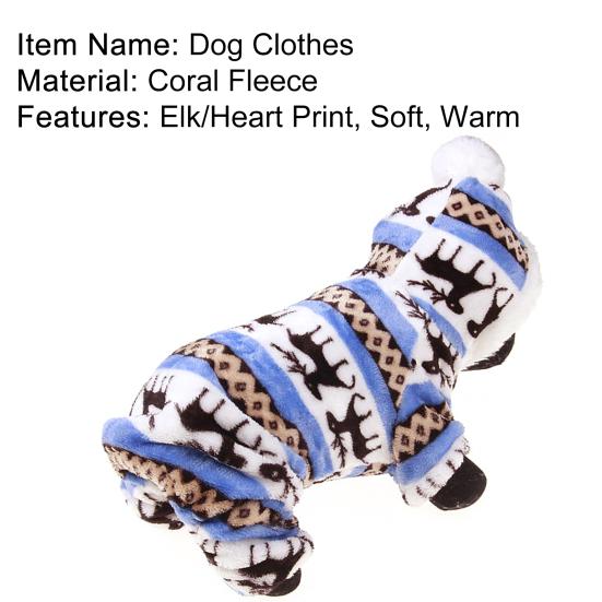 Pet Blouse Cute Wear-resistant Coral Fleece Warm Pet Blouse for Show