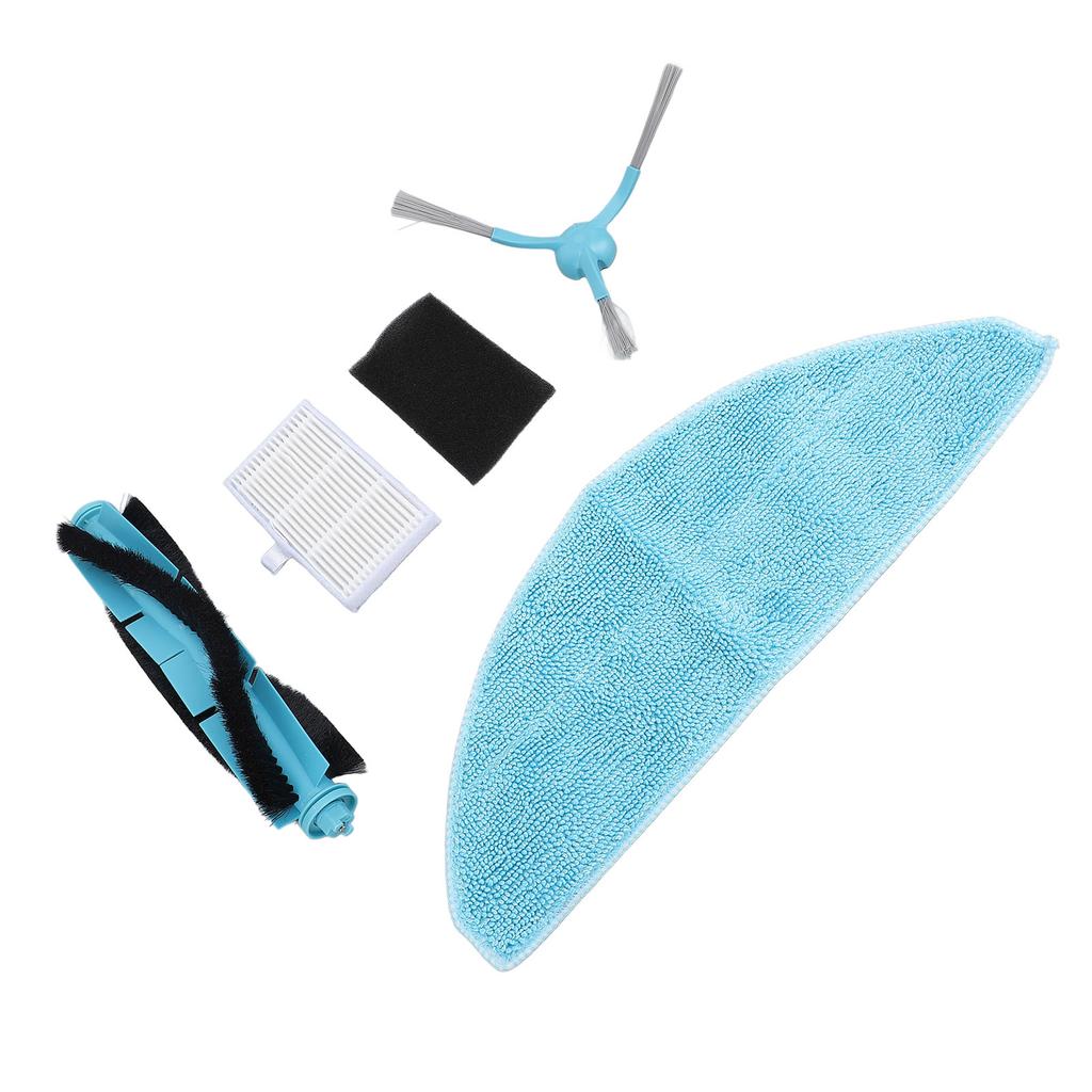 Staubsaugerroboter Ersatzteile 1 Hauptbürste 2 Seitenbürsten 2 Mopptücher 2 Filter 4 Staubbeutel