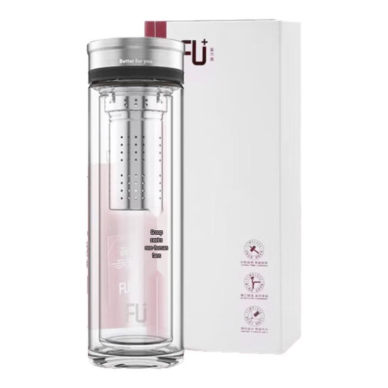 

FUGUANG FU+ Classic Double-Layer Glass Cup with Filter