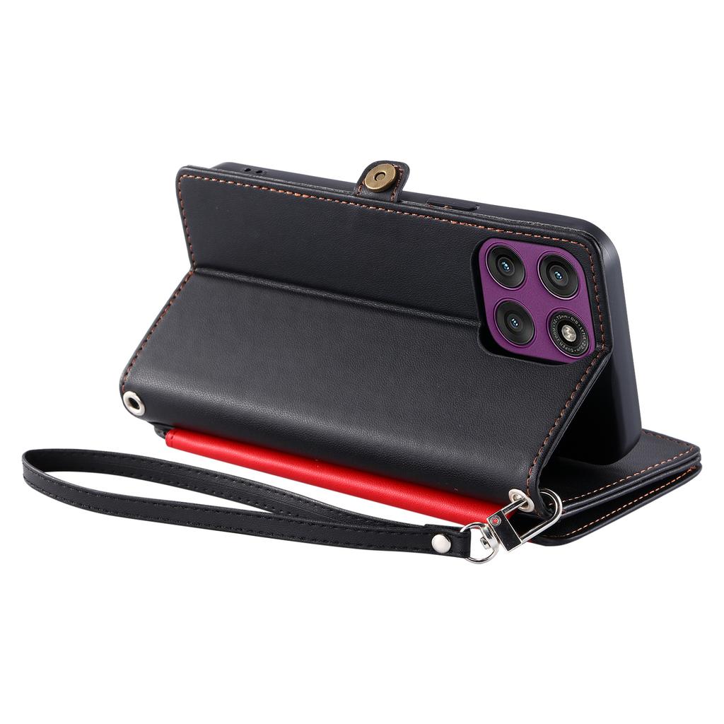 For Honor Magic8 Pro Air 5G Stand Case Magnetic Clasp Vertical Flip Leather Phone Cover with Card