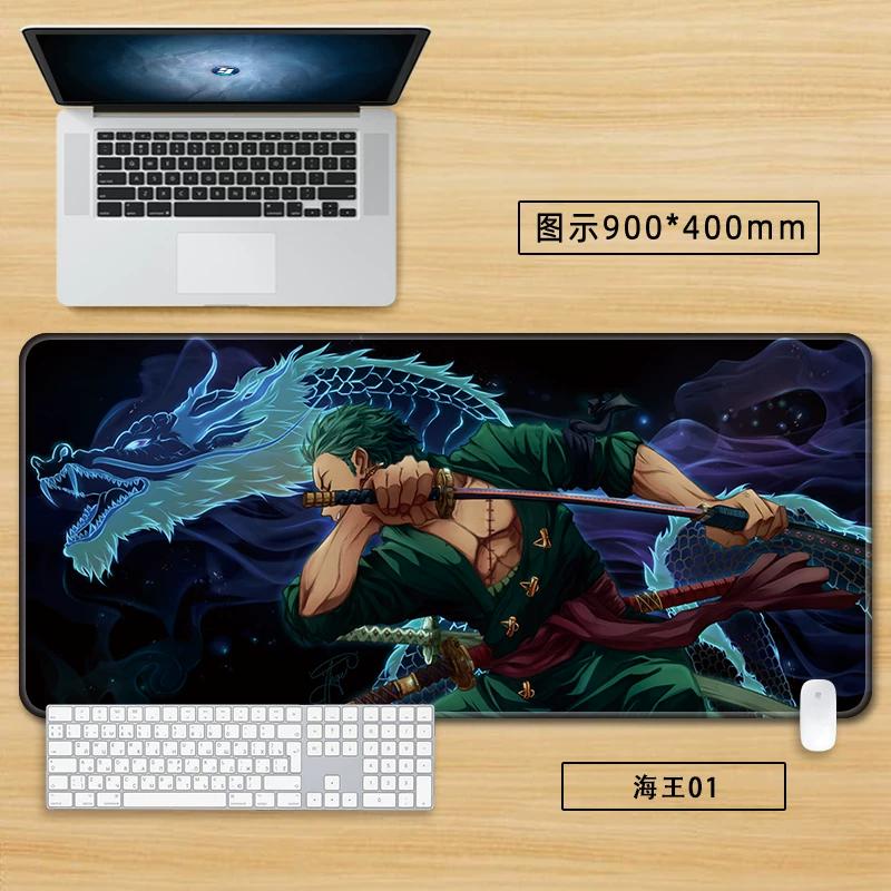 Anime Merchandise ONE PIECE Office Mouse Pad Oversized Boys Nautical King Animation Game Roronoa Zoro Computer Keyboard Cute Large Desktop Table Mat