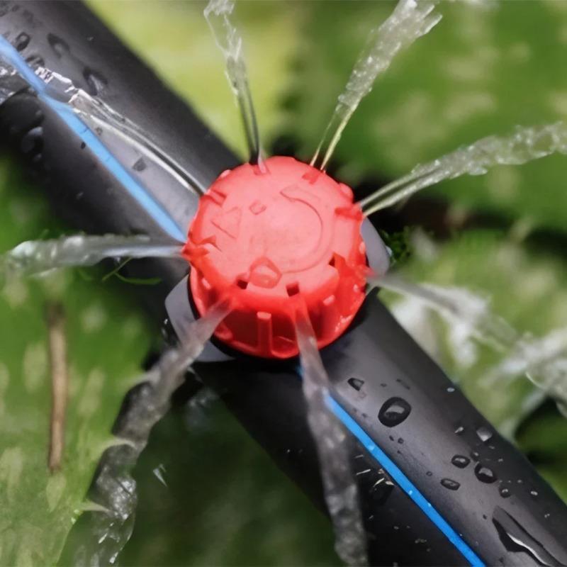 80Pcs Adjustable Irrigation Drippers 8 Hole Sprinklers Emitter Garden Micro Drip Irrigation System Balcony Yard Watering Nozzle