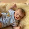 18 tommers naturtro gjenfødt jentedukke TWIN En søt livlig sovende nyfødt babydukke Full vinylkropp Babyguttdukke Real Like Kid's House Play Toy Ages 3+