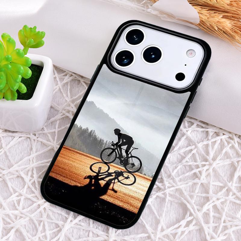 Cycling Bike Phone Case for iPhone 17 Air 16 15 11 12 14 13 Pro Max Shockproof Cover