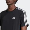 Adidas Three-Stripe Colorblock Short Sleeve T-Shirt Men Tops Black IB8150