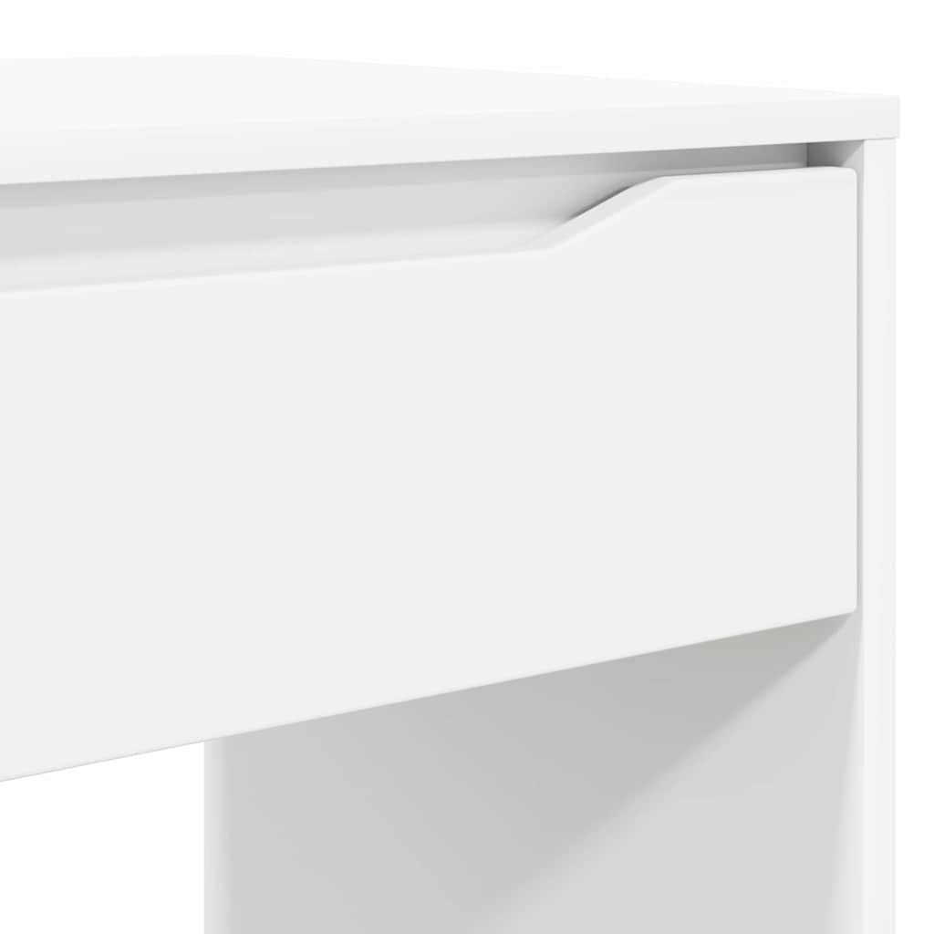 White Desk with Drawer 100 x 50 x 78 cm Engineered Wood