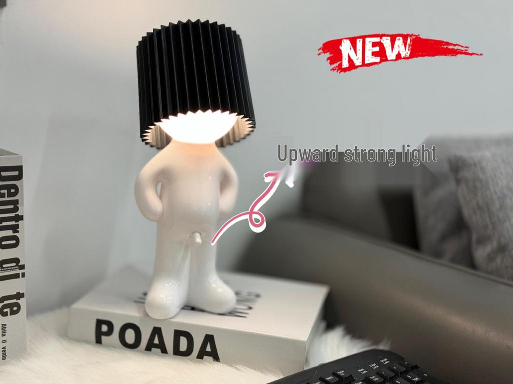 Creative USB Plug-in MR P Shy Desk Lamp - Shy Boy Night Light