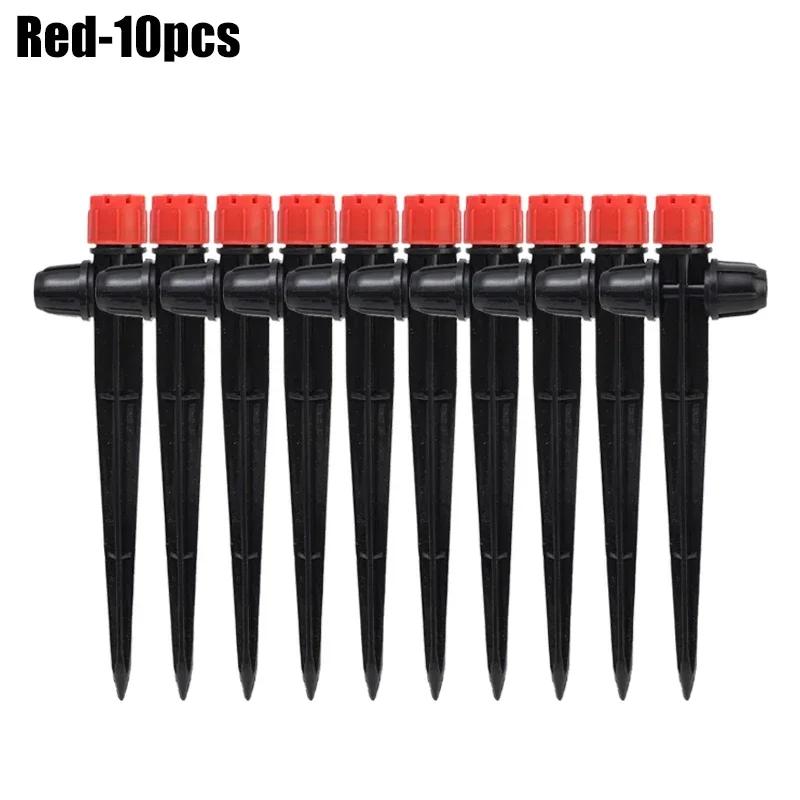 5/50PCS Spiked Dripper Sprinkler 8 Hole Drop Emitter All Round Scattering Sprinkler Garden Flower Watering Irrigation Supplies