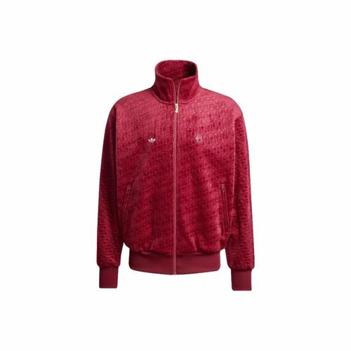 adidas Comfortable Classic Stylish Versatile Solid Color Jacket for Men, Red красный