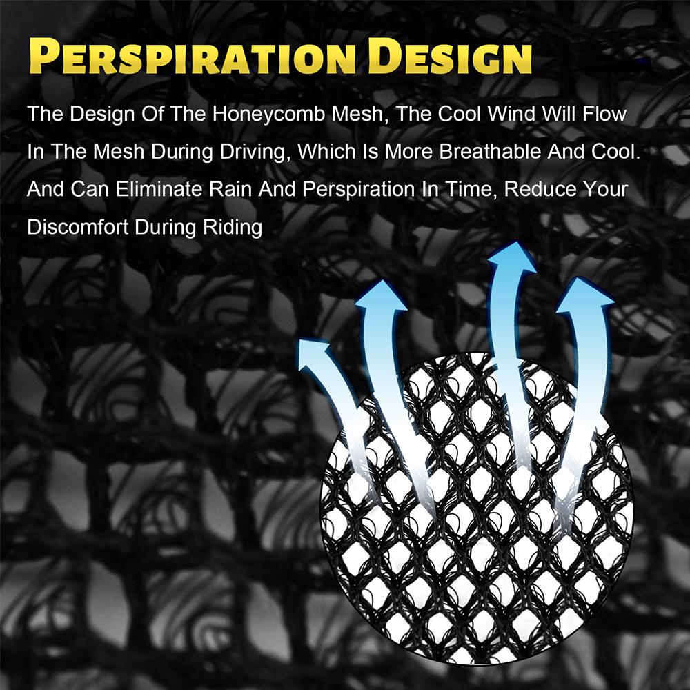 2PCS Motorcycle 3D Mesh Fabric Seat Cover Cushion Protector Breathable For Kawasaki Z400/Ninja 400 Z900 Z900 ABS