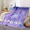 1pc Huntrix Flannel Blanket [Cozy Throw Blanket] For Sofa, Bed, Travel, Camping, Livingroom, Office, Couch, Chair, And Bed