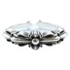 CHROME HEARTS 925 Baby Classic Double Floral Cross Ring Ring SilverUsed