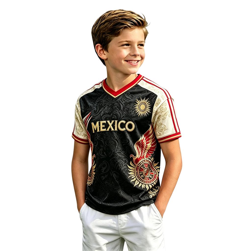 Kids' Retro Soccer T-Shirt Vintage Graphic Tee for Boys Girls