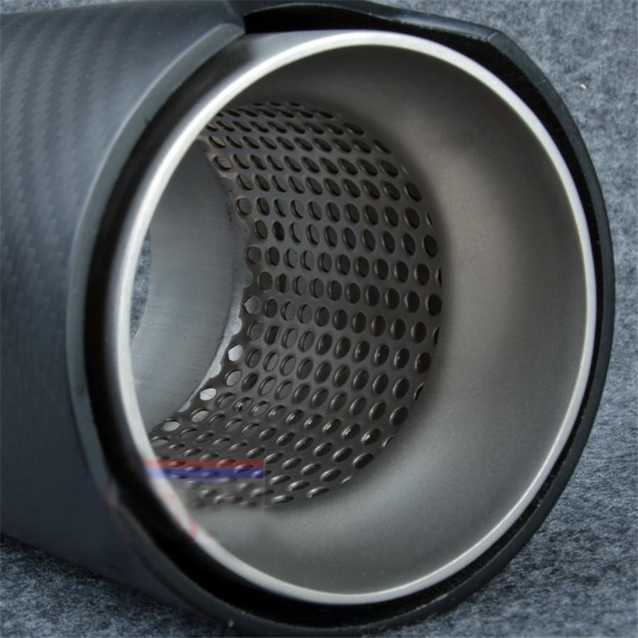2.5" Matte Carbon Fiber Exhaust Tip Pipe Cover For BMW M2 M3 M4 M5 M6 X5M X6M