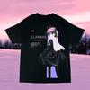 Clannad Anime Grafické Tričko Nagisa Furukawa Umělecký Potisk Unisex Kulatý Výstřih Krátký Rukáv Tričko Ležérní Streetwear Vrcholy pro Muže Ženy