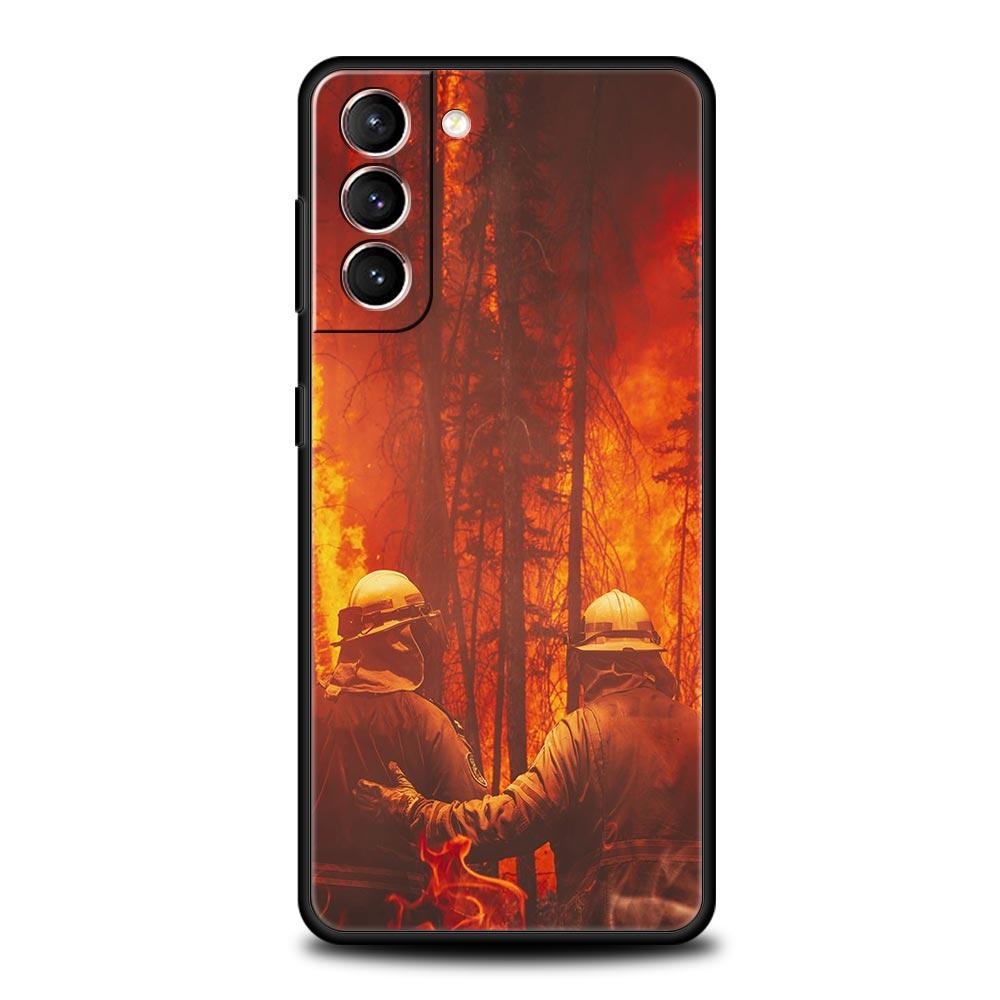 

Чехол для телефона Firefighter Heroes Fireman для Samsung Galaxy S24 S23 S22 5G S20 Ultra S21 FE S10 S9 Plus S10E S8 Lite 20, мягкий чехол Samsung S23Ultra