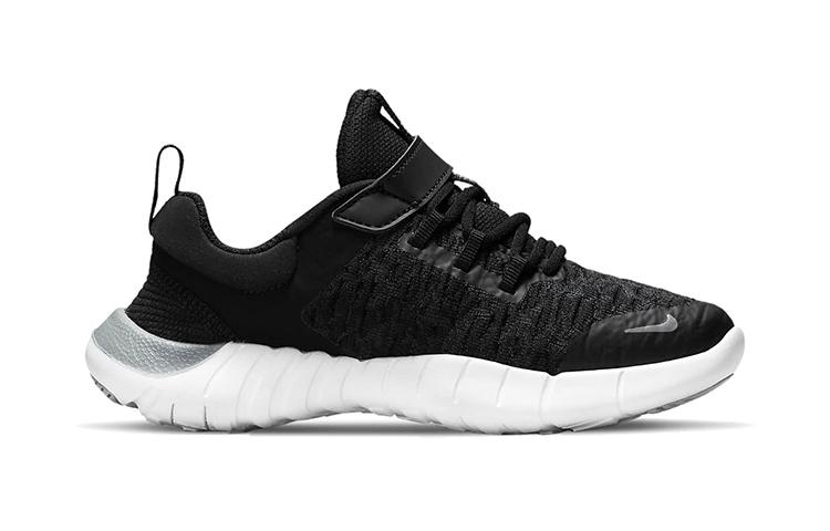 Nike Free RN Cushioning Low Top Kids' Running Shoes Black White Children Aged 3 7 Years Old CZ3996-001