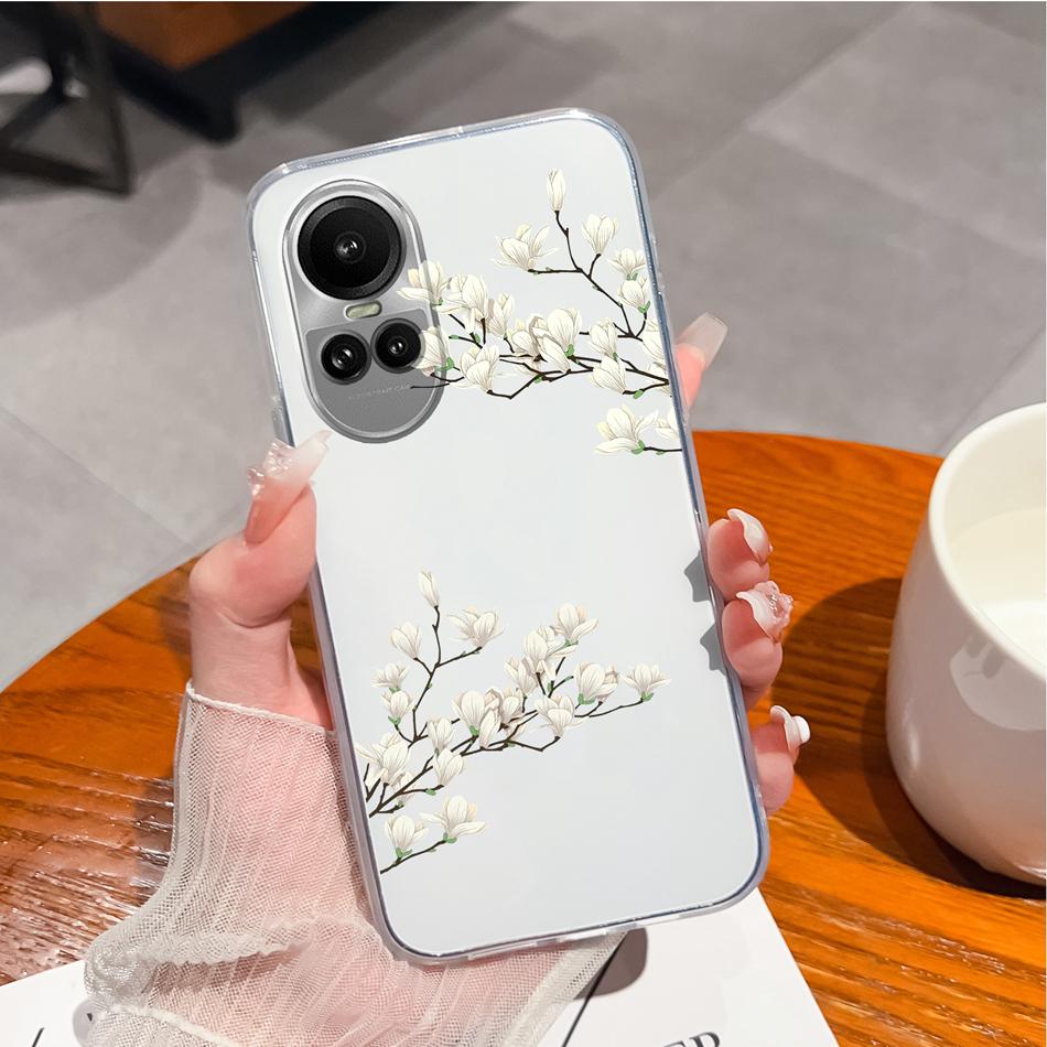 Case For Oppo Reno 10 Pro 5G Special Soft Silicone Transparent Anti Drop Phone Cover For Oppo Reno10 10Pro Back Shell Funda Capa