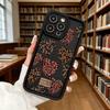 Leopard Print Heart Pattern Soft TPU Phone Case for iPhone 17 16 15 14 13 12 11 Pro Max Plus Shockproof Anti-Slip Cover