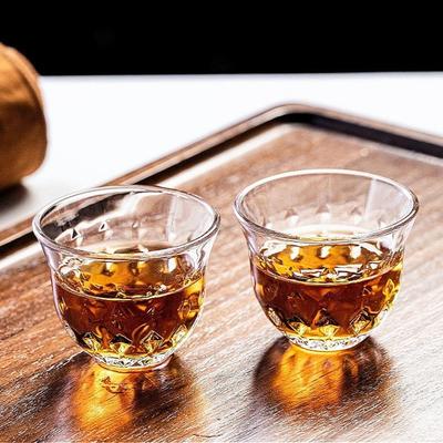 6pcs Sets Small Tea Cup Creative Kung Fu Tea Cup Transparent Water Cup Personalized Drinkware Household Drinking Glasses Gifts