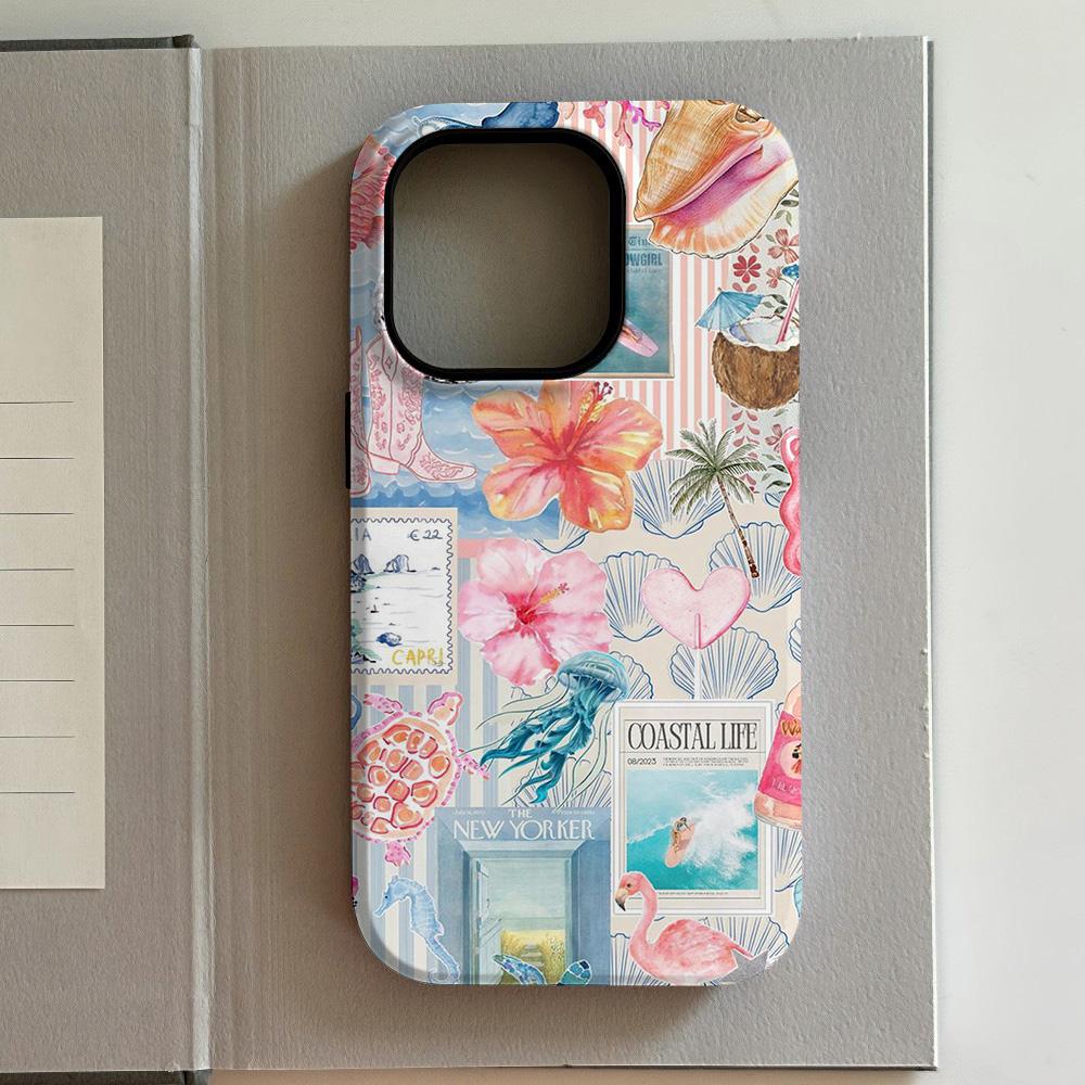 

Luxurious Purple Lobster Picture Phone Case for iPhone 17 16 15 14 13 12 11 Air Pro Max Plus Luxury Double-layer Back Cover iPhone 15 Pro