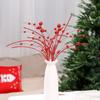 Lifelike Glitter Berry Branches Foam Fake Red Berry  Office Hotel Decorations