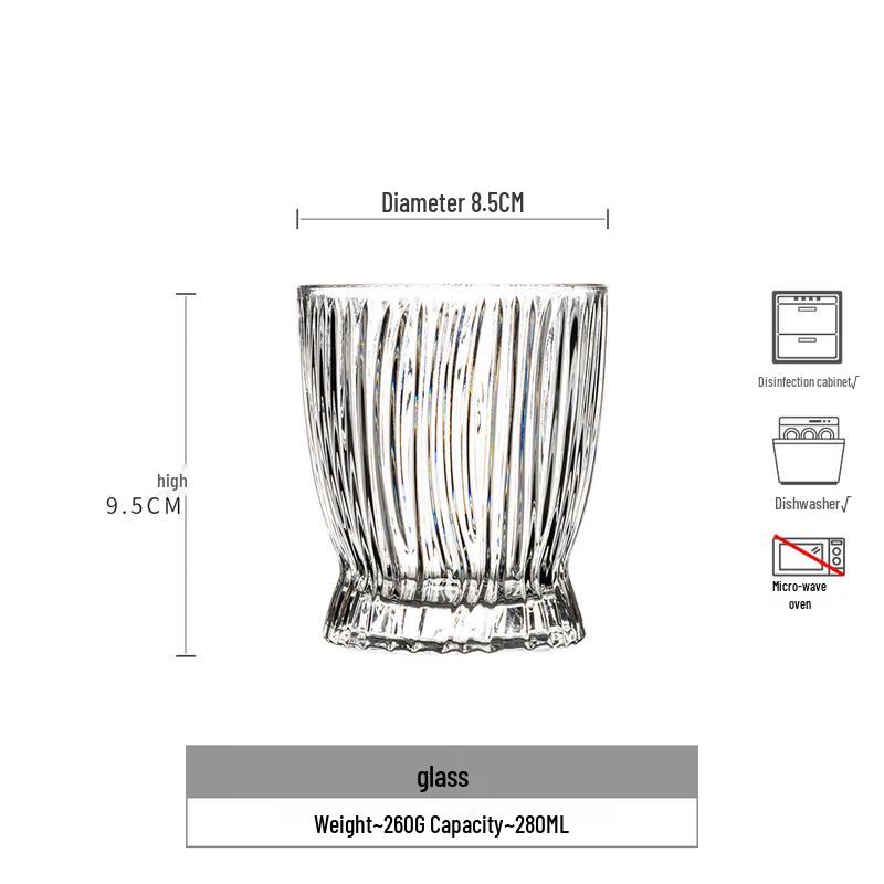 Shangqi Beifeng Transparent Glass Whiskey & Coffee Cups