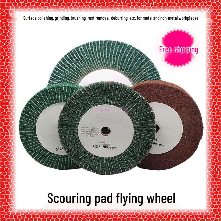 Stainless Steel Sanding Pad: Red/Green Polishing Flywheel