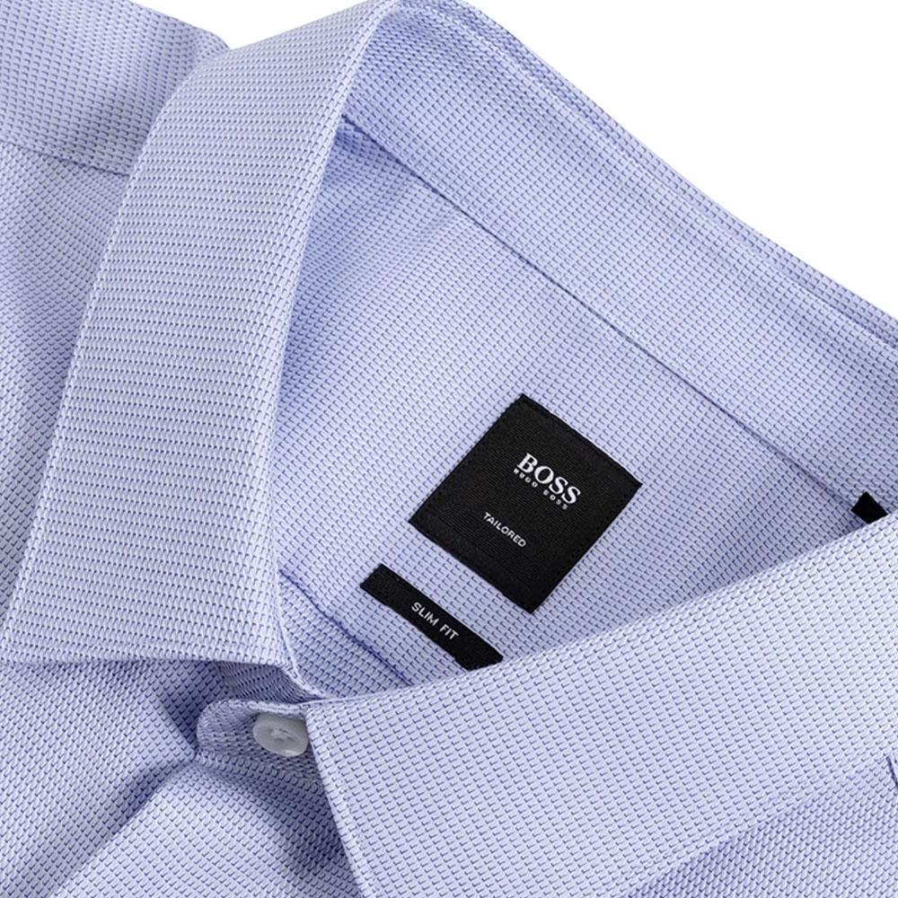 HUGO BOSS Shirts Men's Blue Lapel Moderate Other 50454463-451
