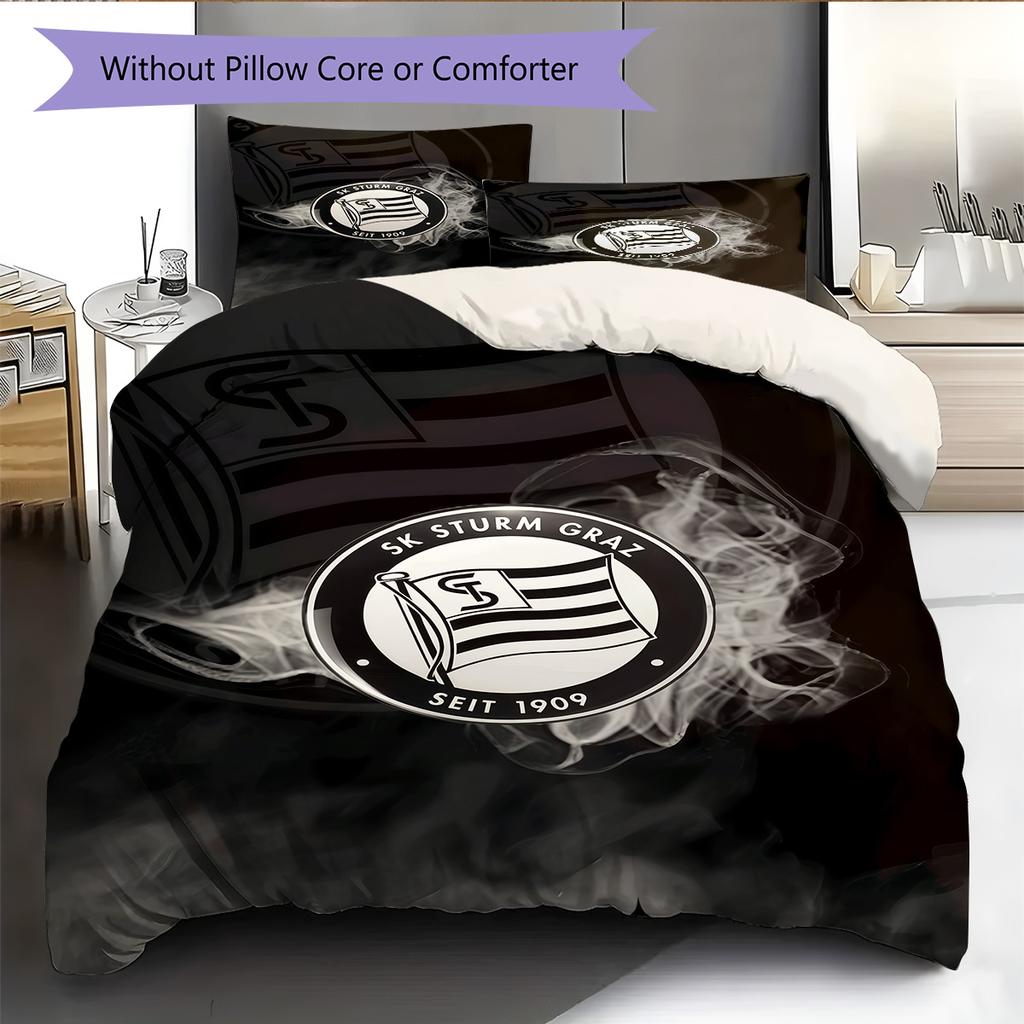 SK Sturm Graz poster Bedding Quilt Set Quilt Cover Pillowcase Home Decoration Birthday Gift (1 * duvet cover + 2 * pillowcase, without core)