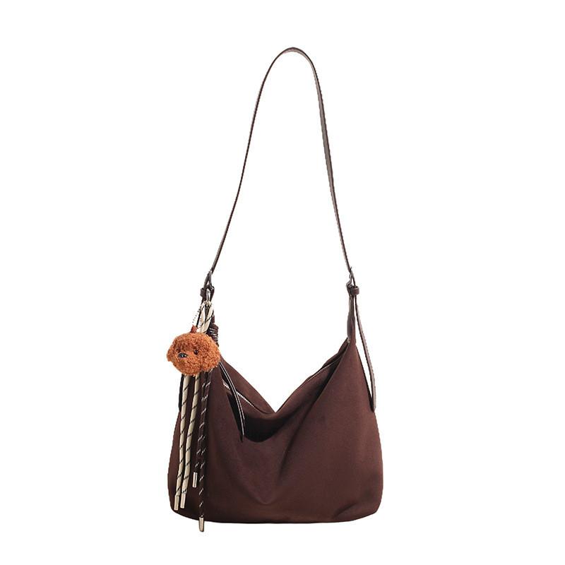 Ielgy High-End Retro Large-Capacity Tote Bag Fashionable All-Match Work Commuter Messenger Bag