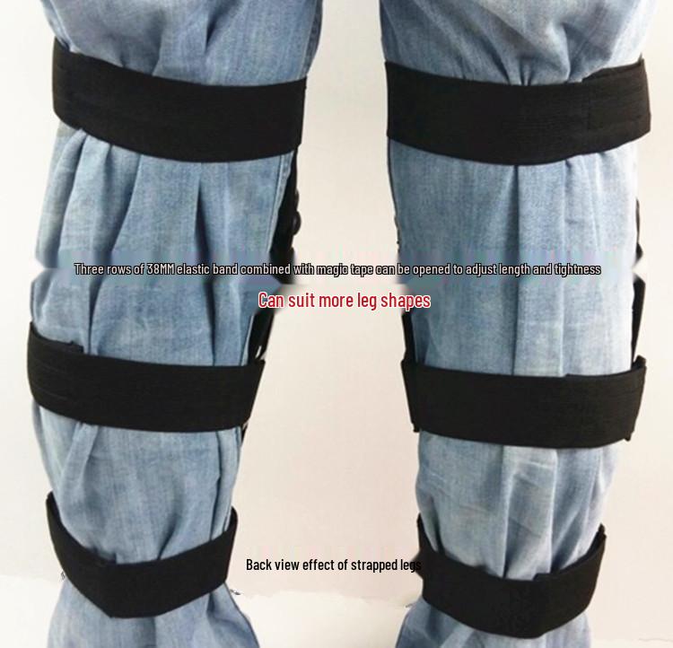 SX024 Off-road Motorcycle Shin & Knee Guards - Anti-fall & Collision Protection with Movable Joints