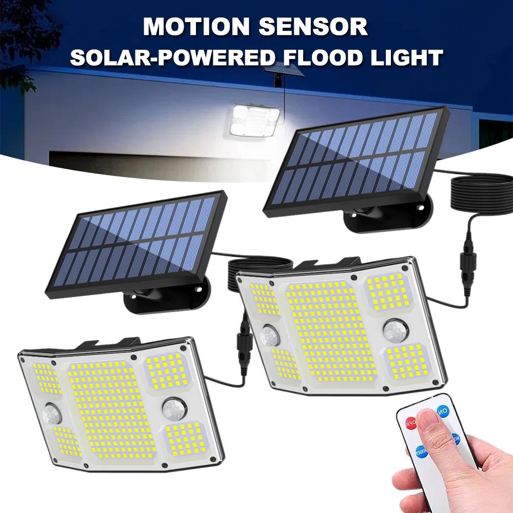 234/243/261 LED Lampă Solară de Securitate Exterior Senzor de Mișcare PIR Dual Alimentată Solar Proiector Impermeabil 3 Moduri Magazie Garaj Curte Grădină