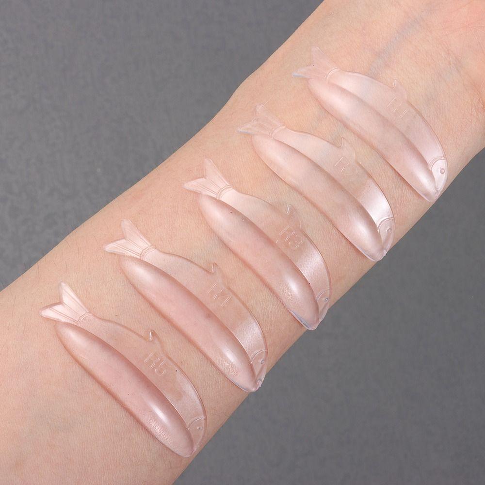 5Pairs Fish Shaped Silicone Eyelash Perm Pads Reusable Eyelash Lifting Shield for Women