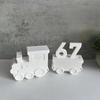 1 Pcs Handmade Creative Diy Locomotive Train Box Candle Holder Silicone Mold Insert Candle Holder Gypsum Drip Glue Molds