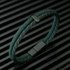 Stylish Color Block Design Men Cord Bracelet Premium Selected Ethnic Fabric Charm Braslet 8 Color Options Casual Versatile Joias