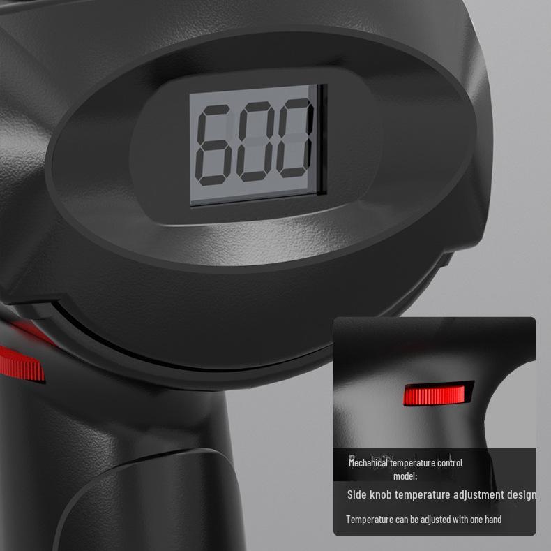 Delixi Electric Digital Display High-Power Hot Air Gun for Temperature Control & Film Shrinking.